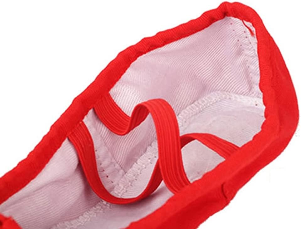 tinysiry Ballet Shoes with Ribbons, Soft Comfortable Cotton Insole Ballet Dance Shoes, Dancing Shoes for Yoga White 33, White, 33