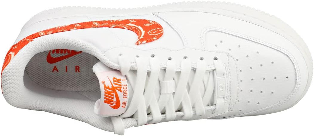 Nike Women's Basketball Shoe, White/Rush Orange-white, 8.5