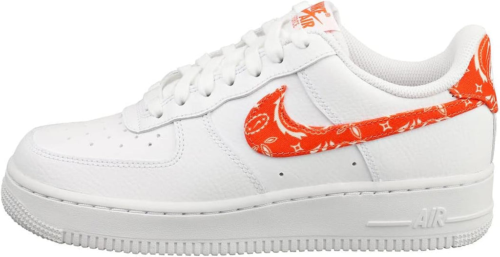 Nike Women's Basketball Shoe, White/Rush Orange-white, 8.5