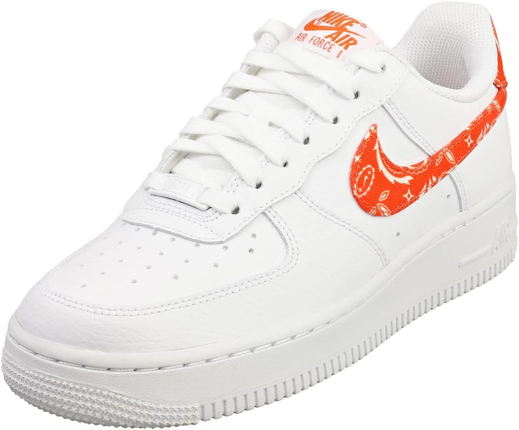 Nike Women's Basketball Shoe, White/Rush Orange-white, 8.5