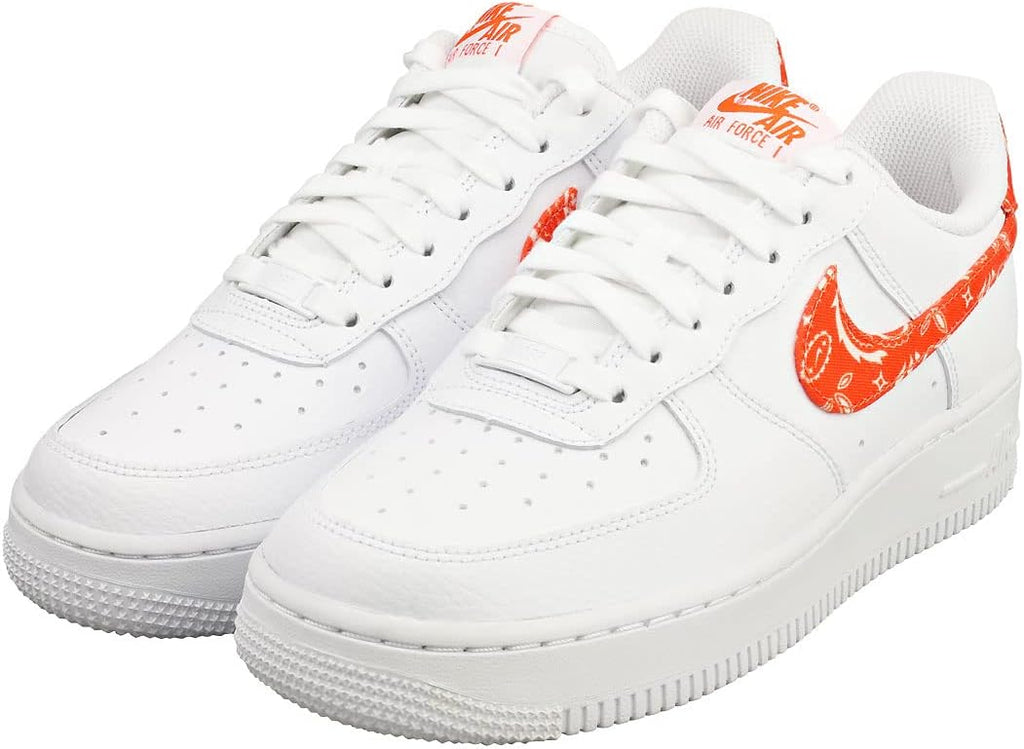 Nike Women's Basketball Shoe, White/Rush Orange-white, 8.5