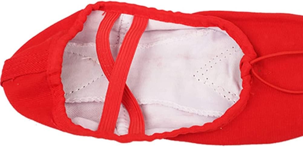tinysiry Ballet Shoes with Ribbons, Soft Comfortable Cotton Insole Ballet Dance Shoes, Dancing Shoes for Yoga White 33, White, 33