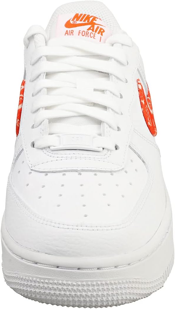 Nike Women's Basketball Shoe, White/Rush Orange-white, 8.5
