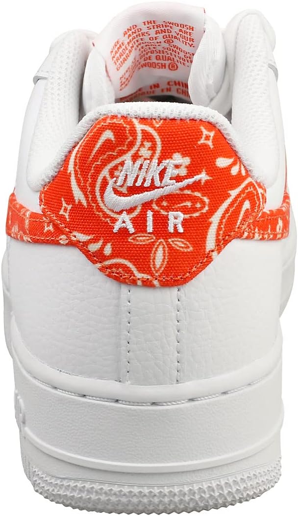 Nike Women's Basketball Shoe, White/Rush Orange-white, 8.5