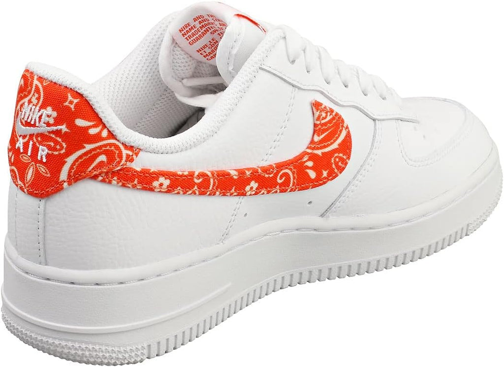 Nike Women's Basketball Shoe, White/Rush Orange-white, 8.5
