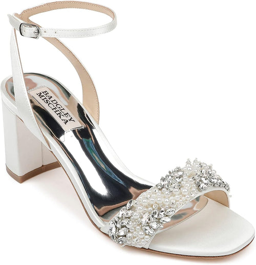 Badgley Mischka womens Block Heel Sandal Heeled Sandal